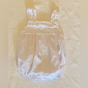 Elegant Baby Bubble with Lace Trim